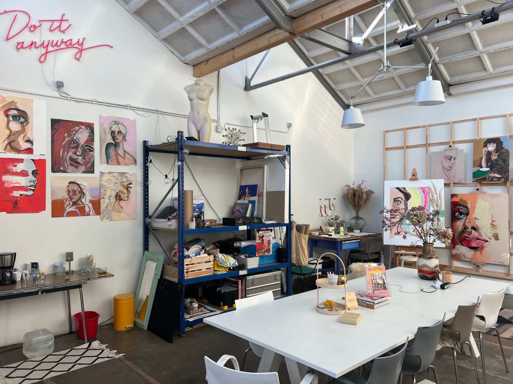 Het atelier in Het Robson, Enschede